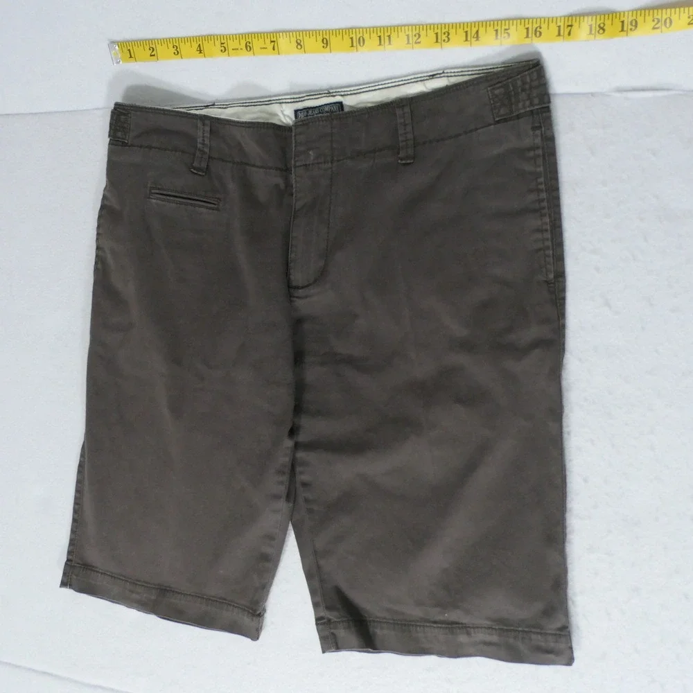 Polo Jeans Company Women Shorts 10 Brown Bermuda Preppy Earthy Stretch Outdoorsy
